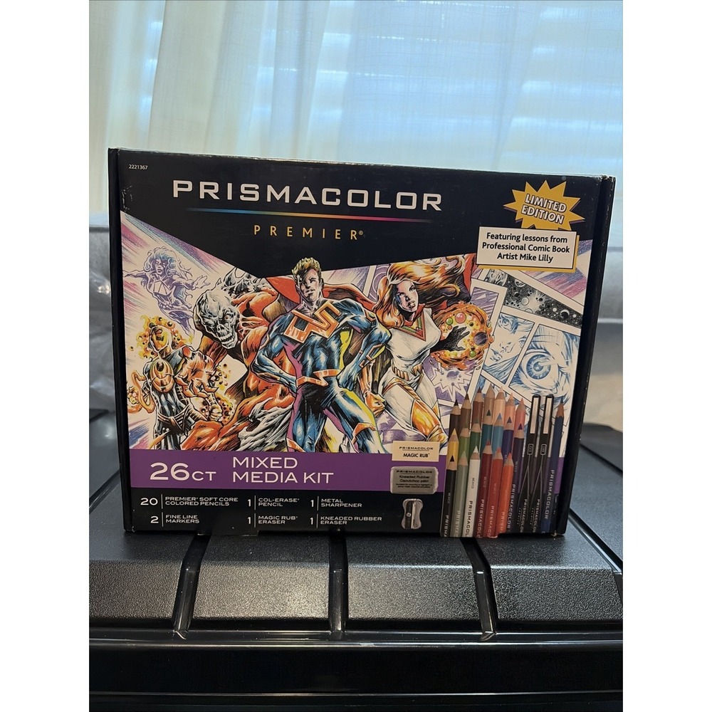 New Sealed Limited Edition Mike Lilly Prismacolor Premier 26ct Mixed Media Kit